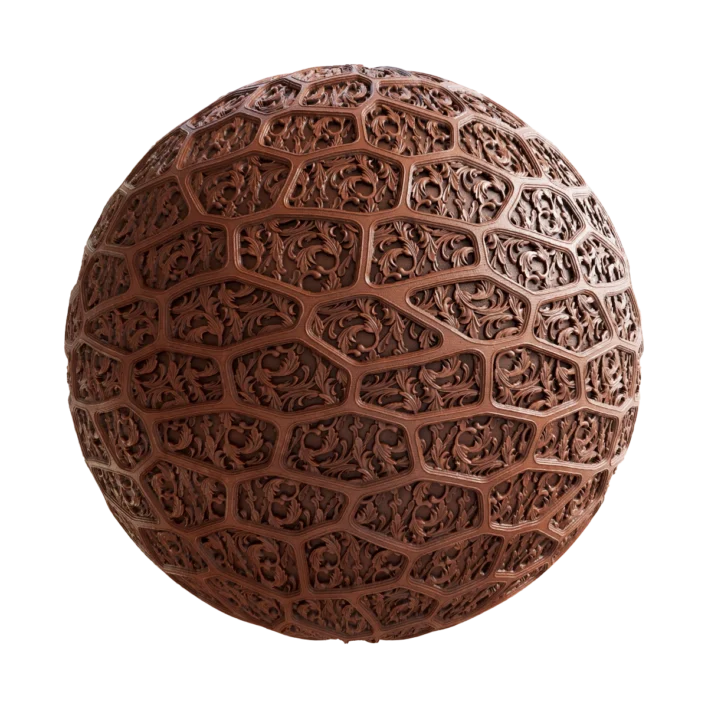 Patterned Clay Ceramic 6763