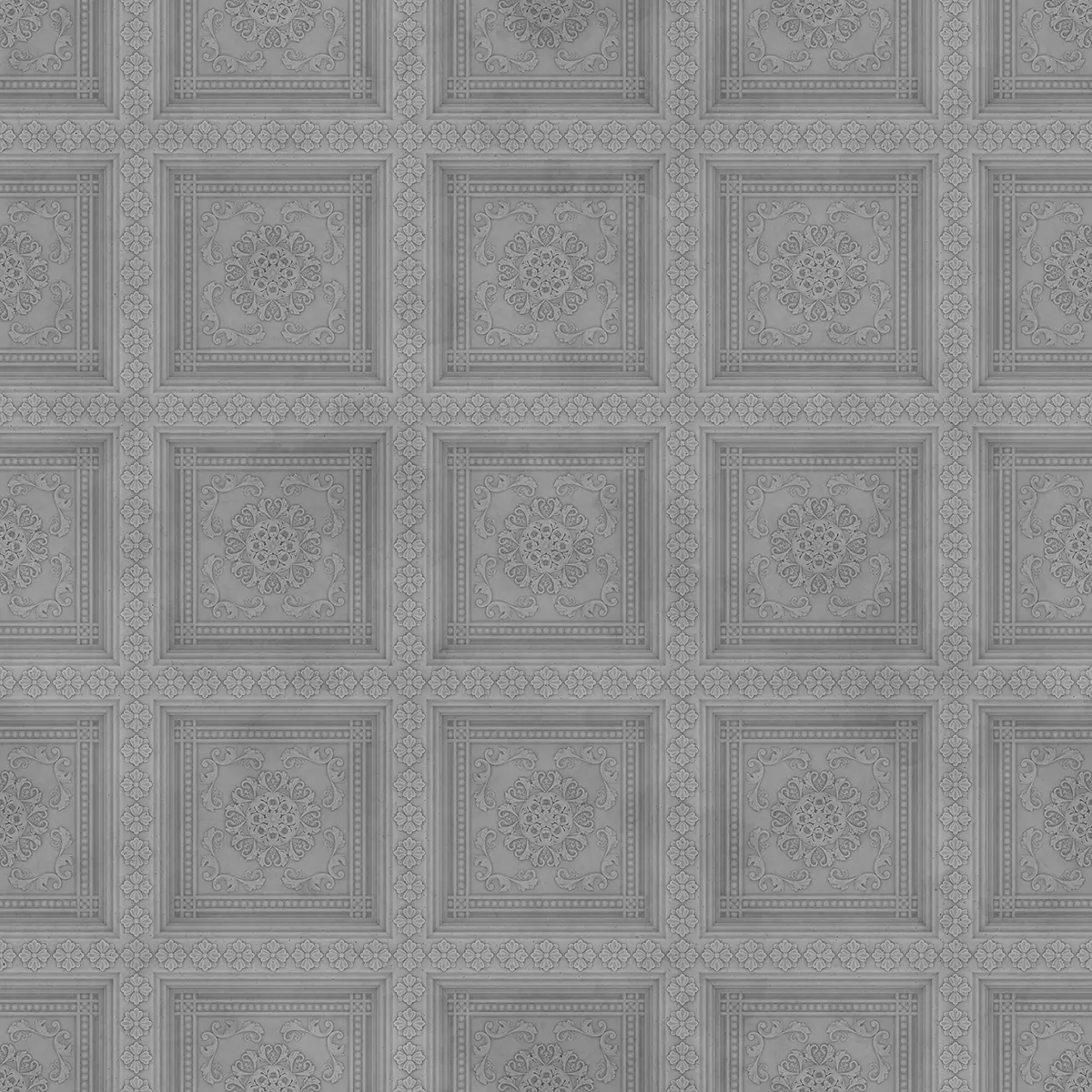 Old Baroque Ceiling PBR Texture