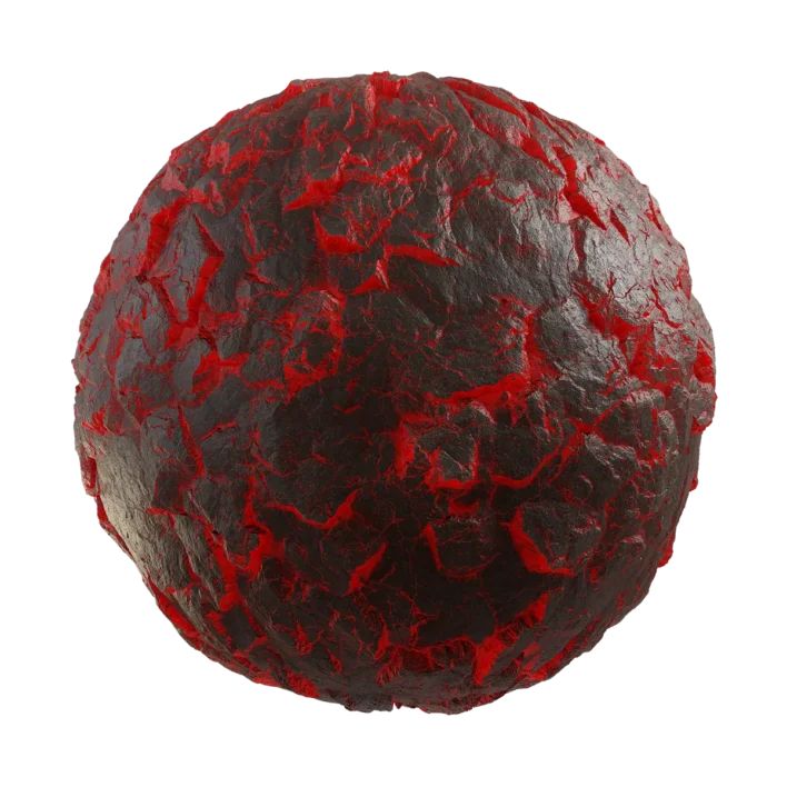 Red Glowing Rock 6950