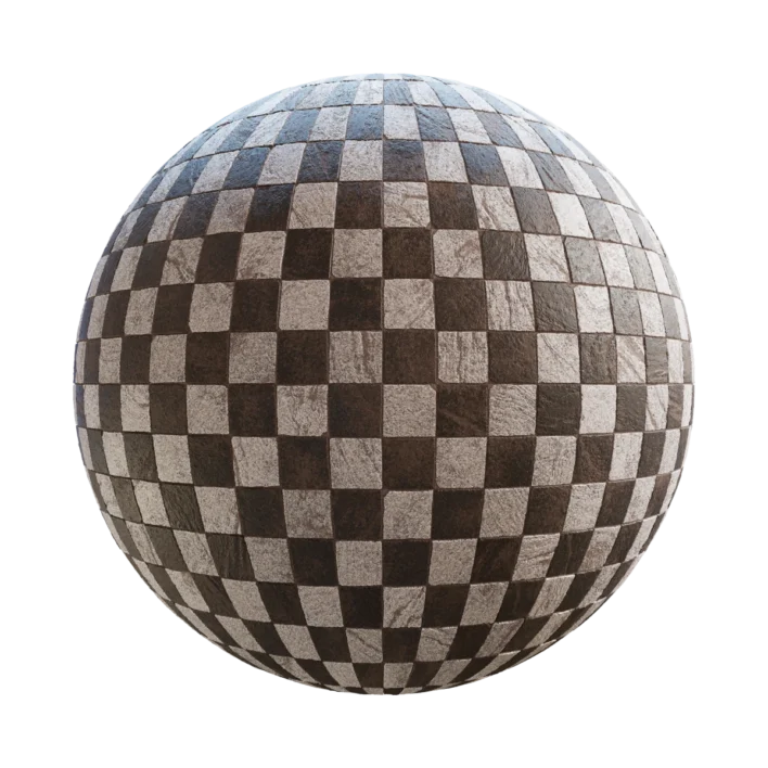 Checkered Stone Tiles 7069