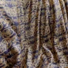 Patterned Blue Gold Fabric 7038 - Image 2