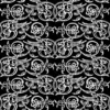 Patterned Blue Gold Fabric 7038 - Image 9