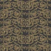 Patterned Blue Gold Fabric 7038 - Image 14