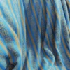 Patterned Blue Gold Fabric 7041 - Image 2