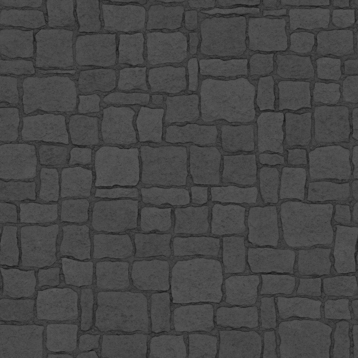 Rough Stone Wall PBR Texture