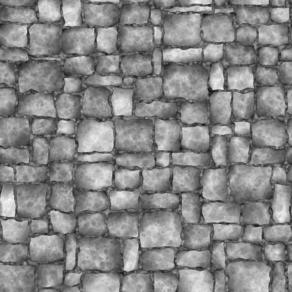 Rough Stone Wall PBR Texture