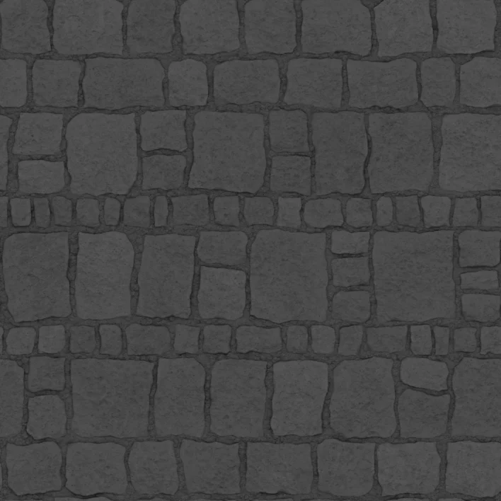 Rough Stone Wall PBR Texture