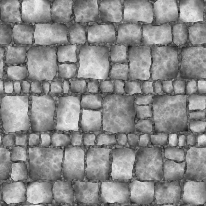 Rough Stone Wall PBR Texture