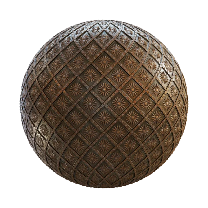 Rusty Metal Ornament 7045
