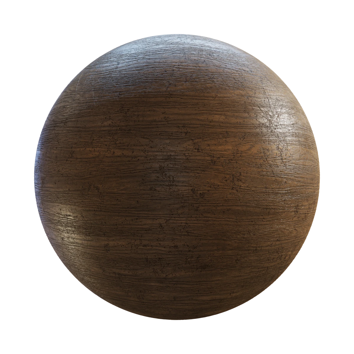 Scratched Wood PBR Texture