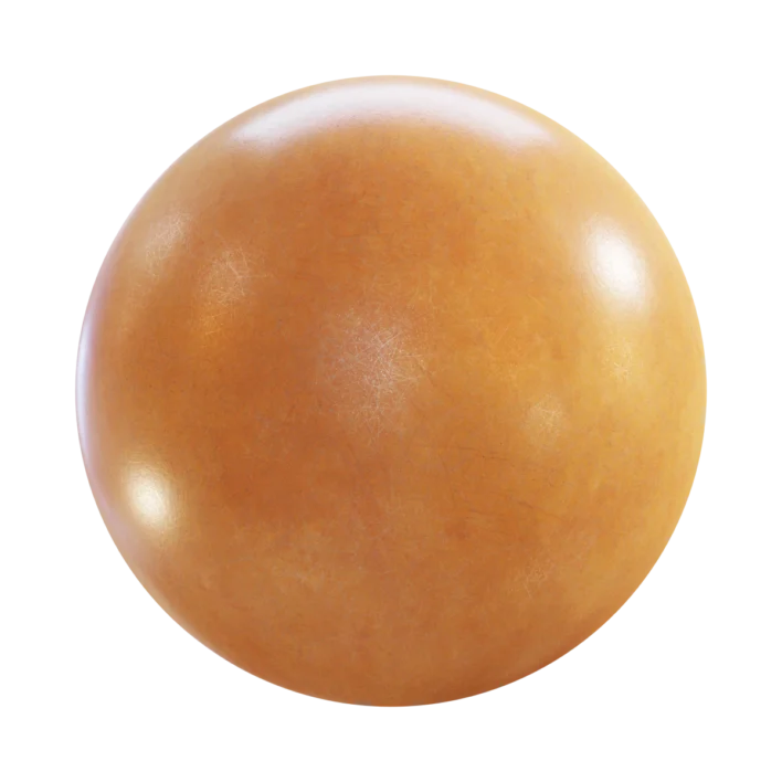 Orange Painted Scratched Metal 7085