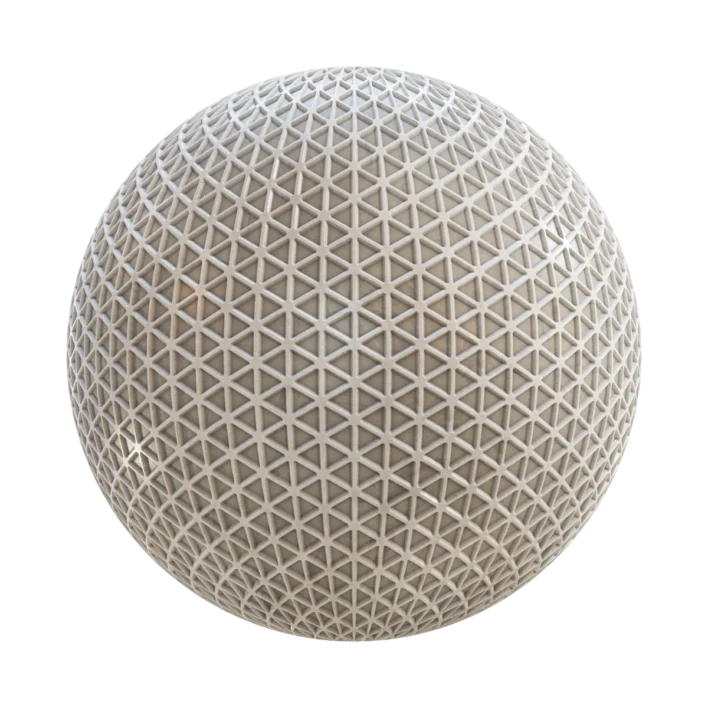 Patterned White Grid 7116