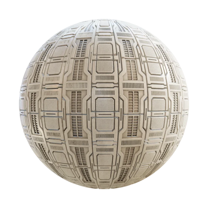 White Sci-fi Wall Panels 7099