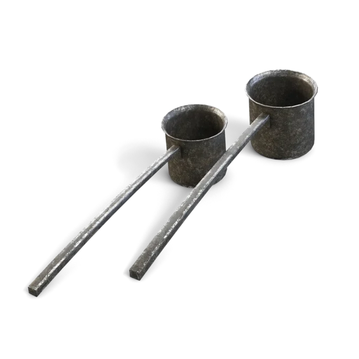 Old Metal Scoops