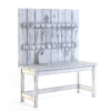 Old Wooden Wall Table with Tools - Image 2