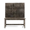 Old Wooden Wall Table with Tools - Image 5