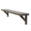 Old Wooden Wall Shelf - Image 3