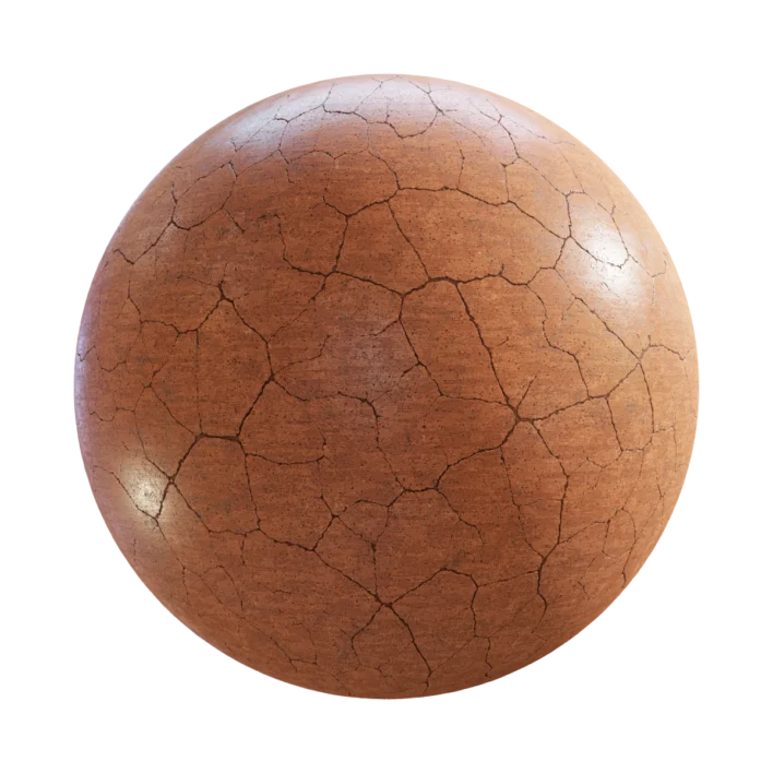 Cracked Clay Ceramic 7190