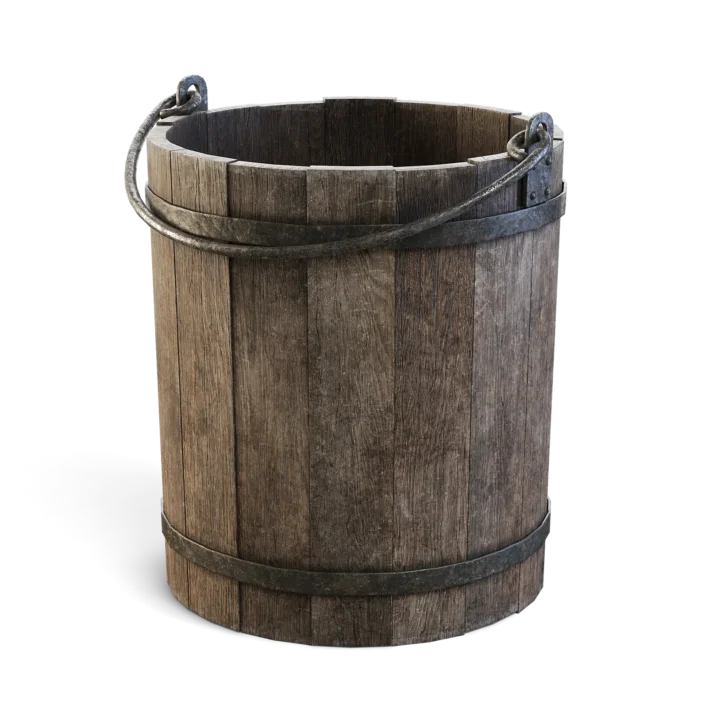 Old Wooden Bucket