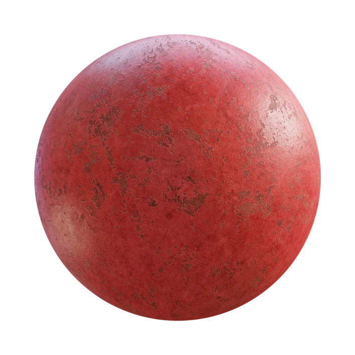 Peeling Red Paint 7231