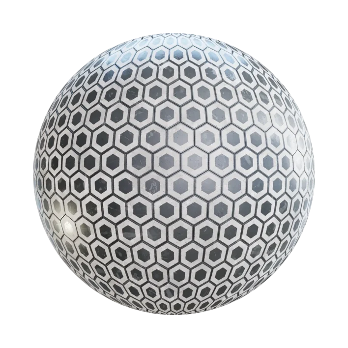 Hexagonal Floor Tiles 7290