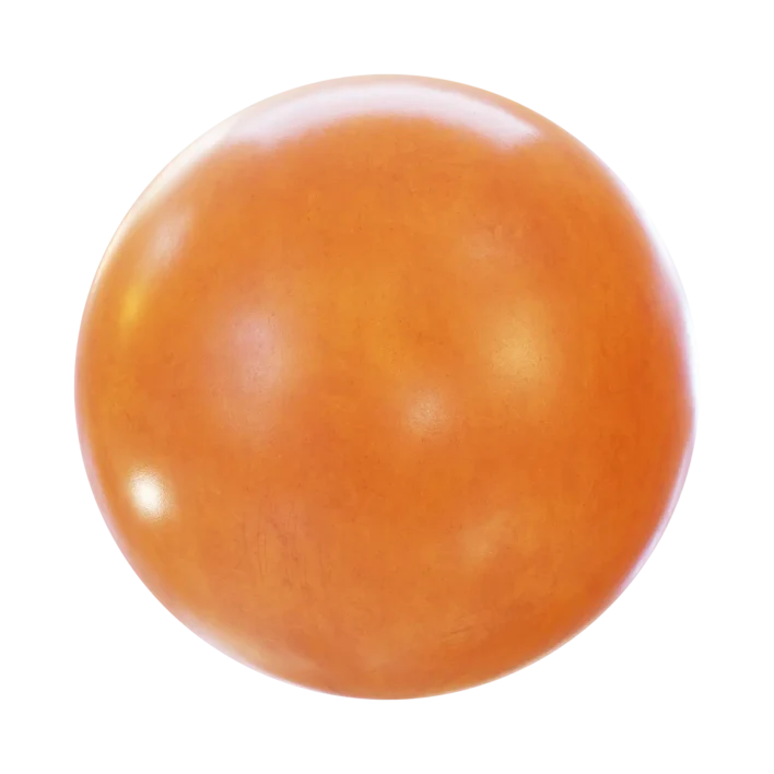 Orange Painted Metal 7269
