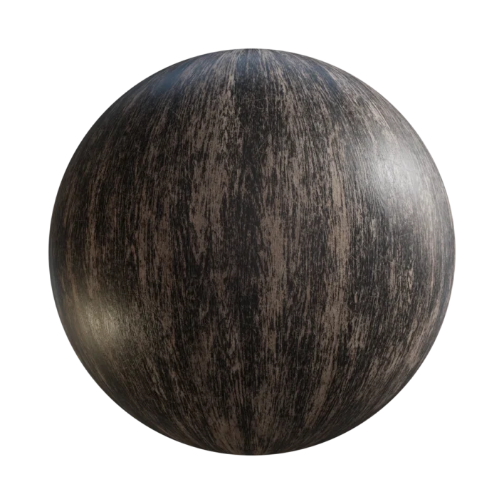 Black Painted Old Wood 7312