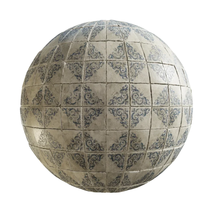 Old Ornament Tiles 7350