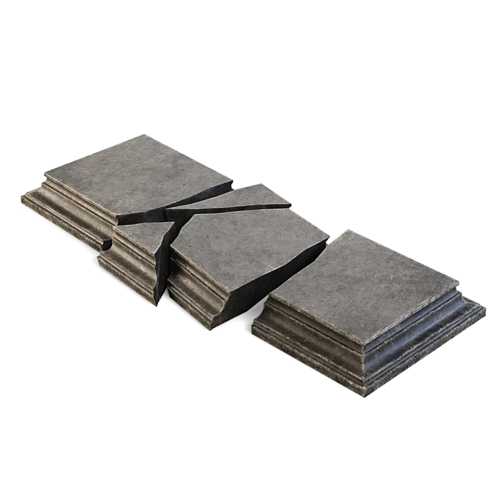 Cracked Stone Tomb Cover
