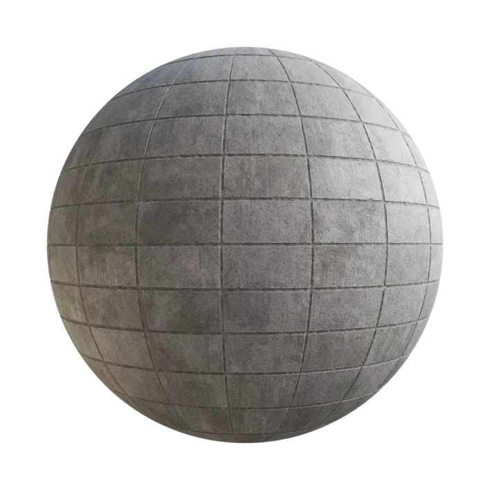 Concrete Brick Wall 7401