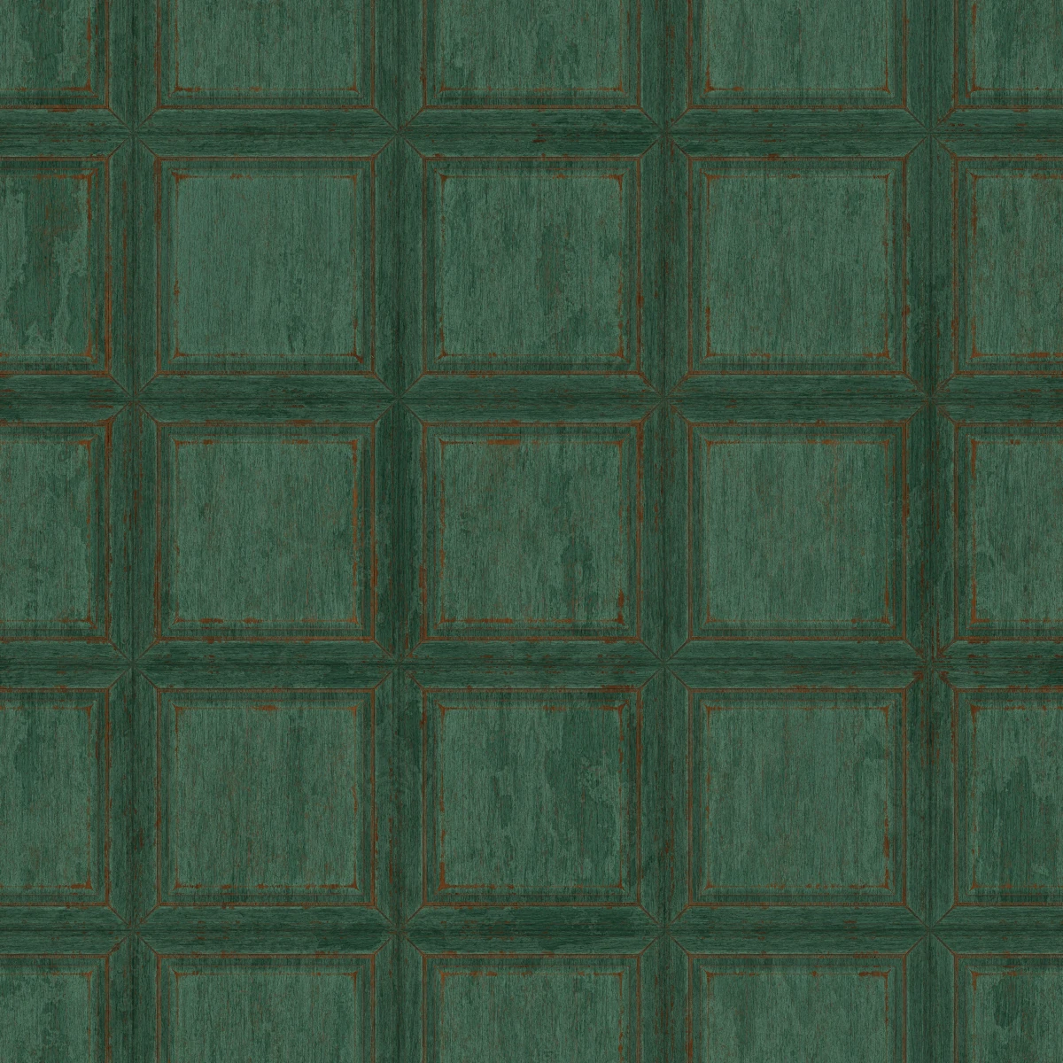 Green Painted Wooden Panels 7505 - Image 4