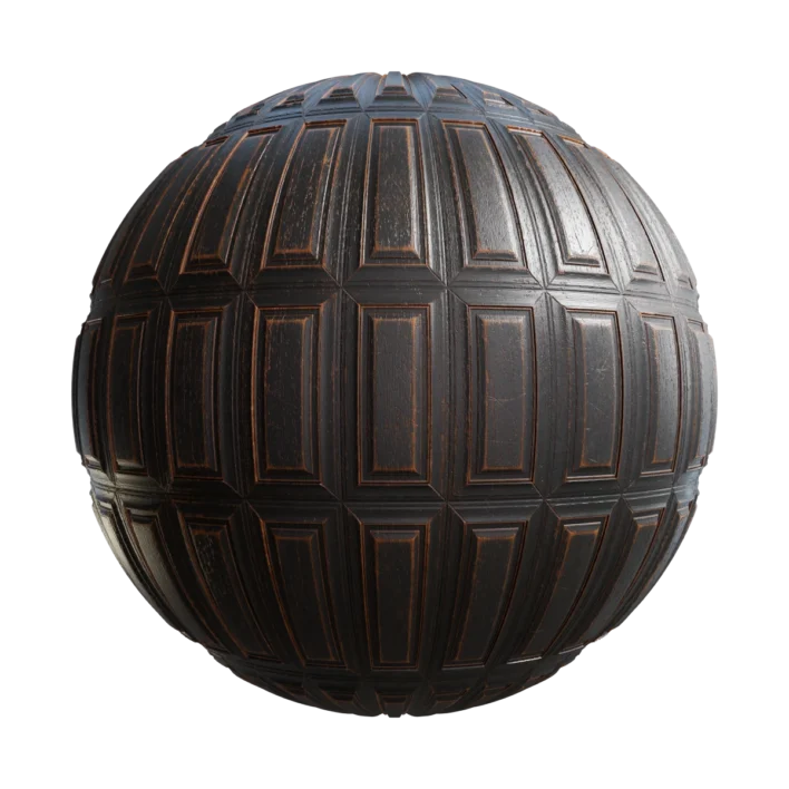 Black Painted Wooden Panels 7507