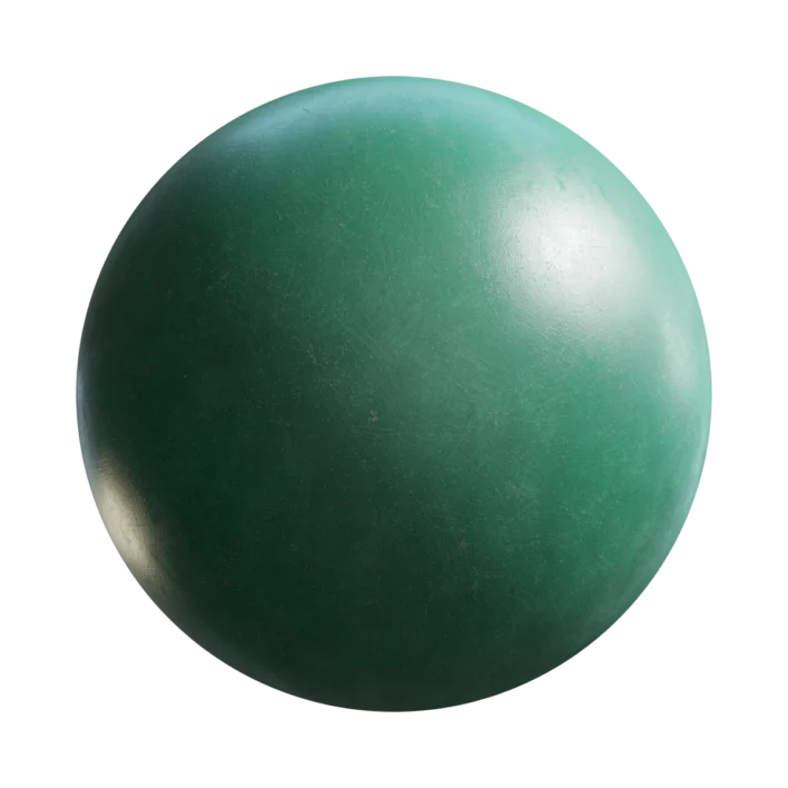 Green Painted Metal 7587