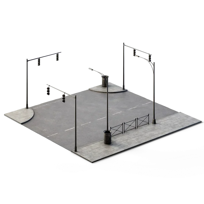 T Crossing Set 14m x 14m