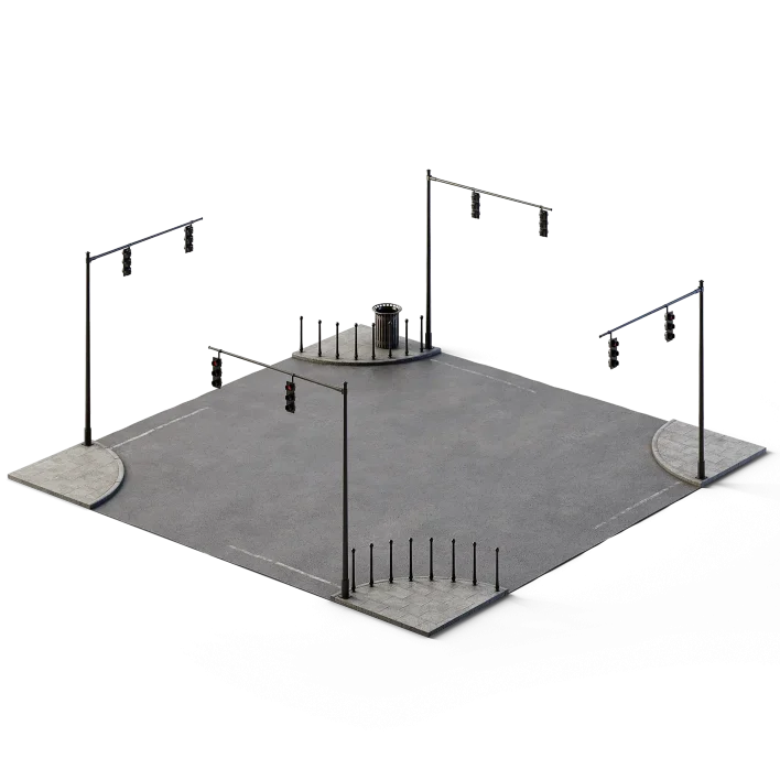 X Crossing Set 14m x 14m