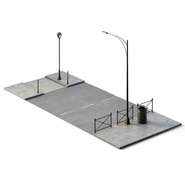 Street Path Set 6m x 14m