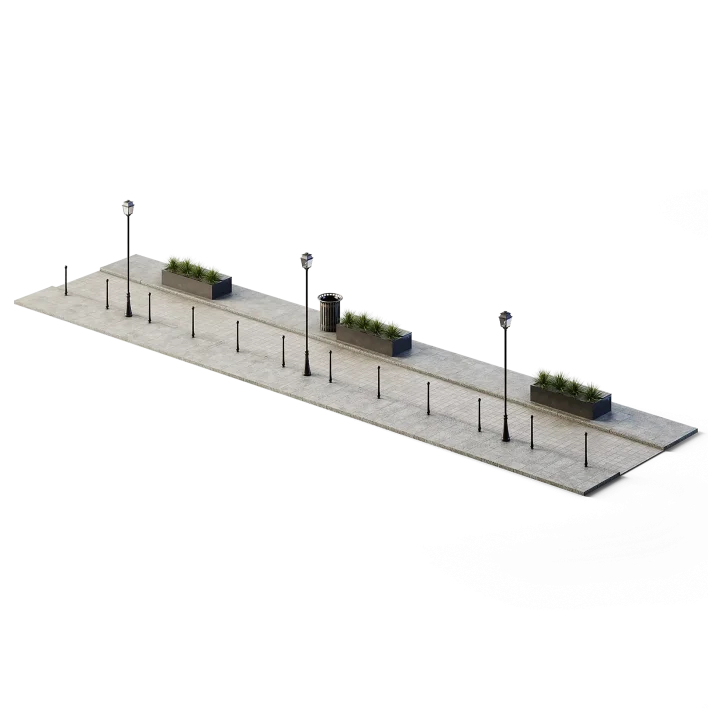 Path 6m x 24m