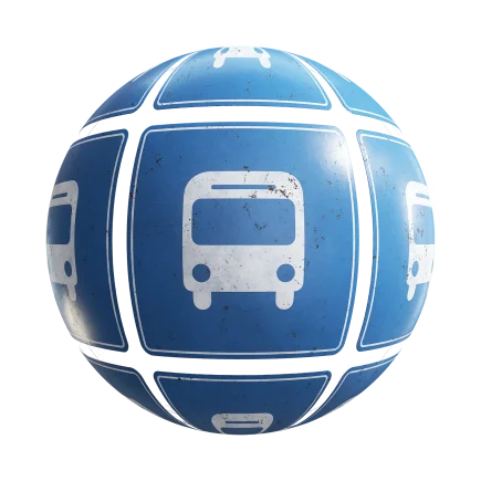Bus Stop Sign 7608