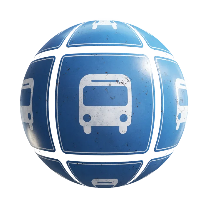 Bus Stop Sign 7608