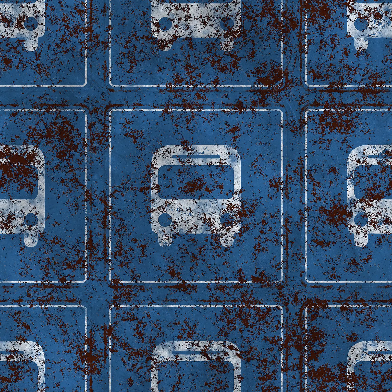 Damaged Bus Stop Sign 7609 - Image 4