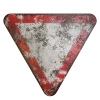 Damaged Give Way Sign 7621 - Image 2