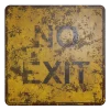 Damaged No Exit Sign 7635 - Image 2