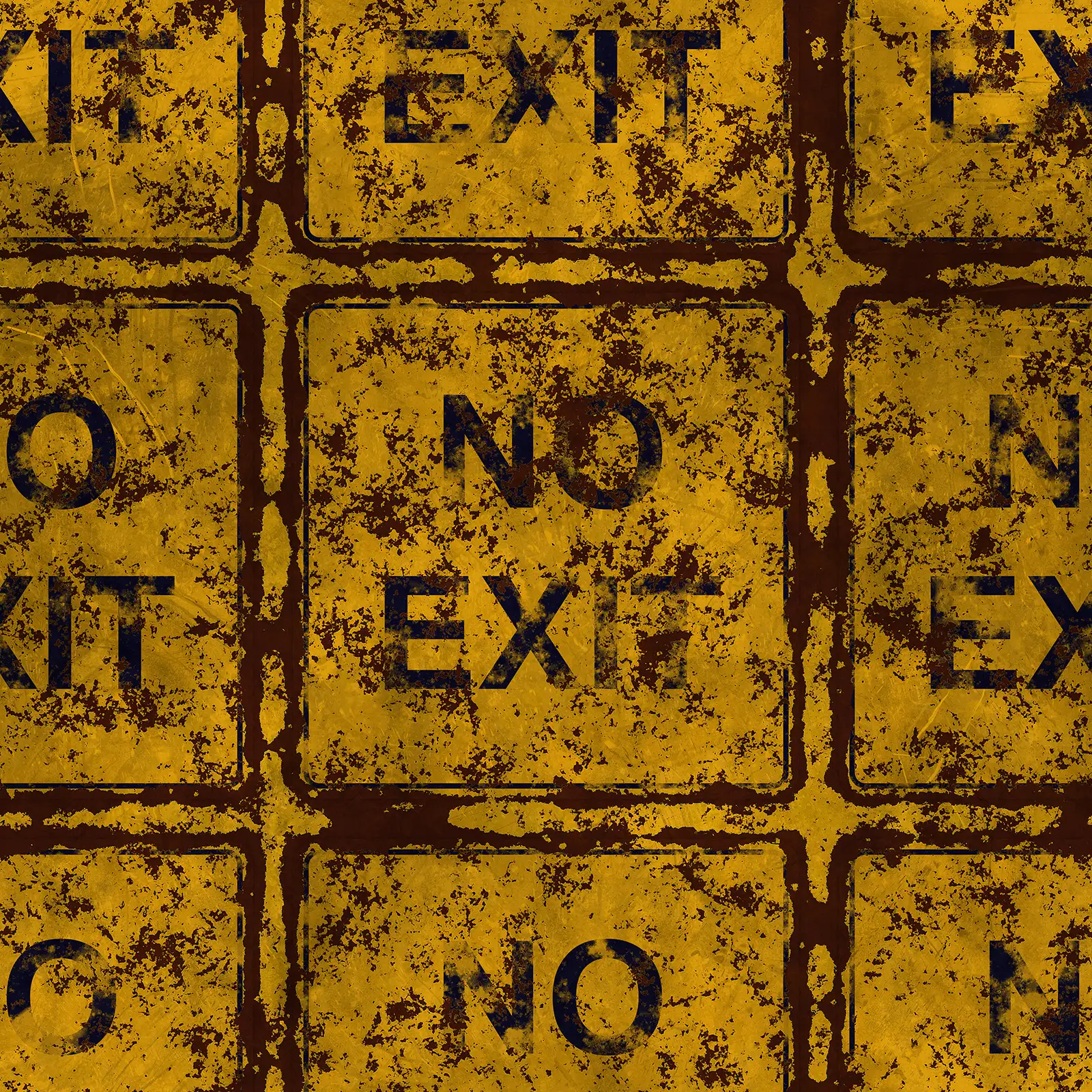 Damaged No Exit Sign 7635 - Image 4