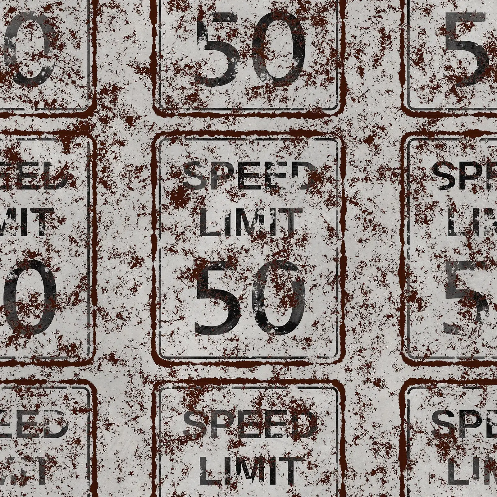 Damaged Speed Limit Sign 7607 - Image 4