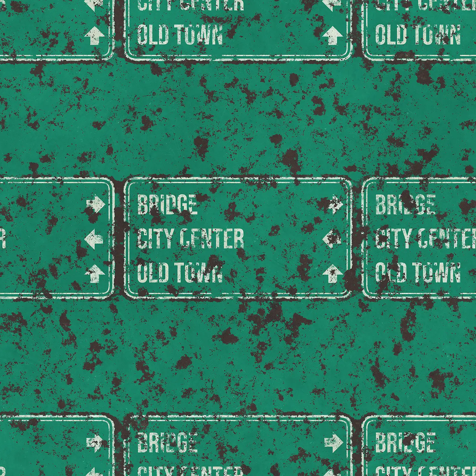 Damaged Street Info Sign 7605 - Image 4