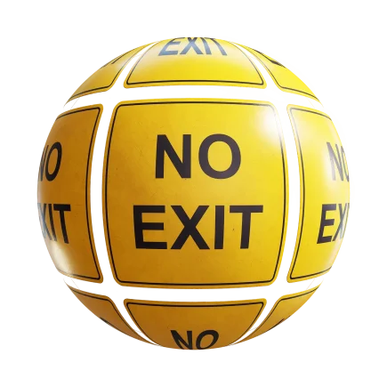 No Exit Sign 7634