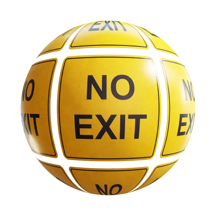 No Exit Sign 7634