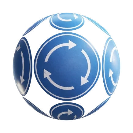 Roundabout Sign 7618