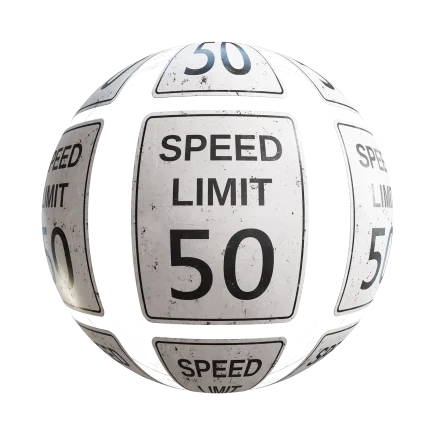 Speed Limit Sign 7606