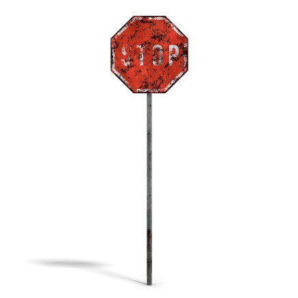 Damaged Stop Sign